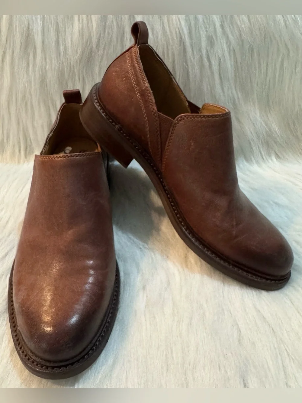Sofft Naisbury II Slip-On Bootie Italian Leather Brown VERY COMFORTABLE SZ 8 NIB